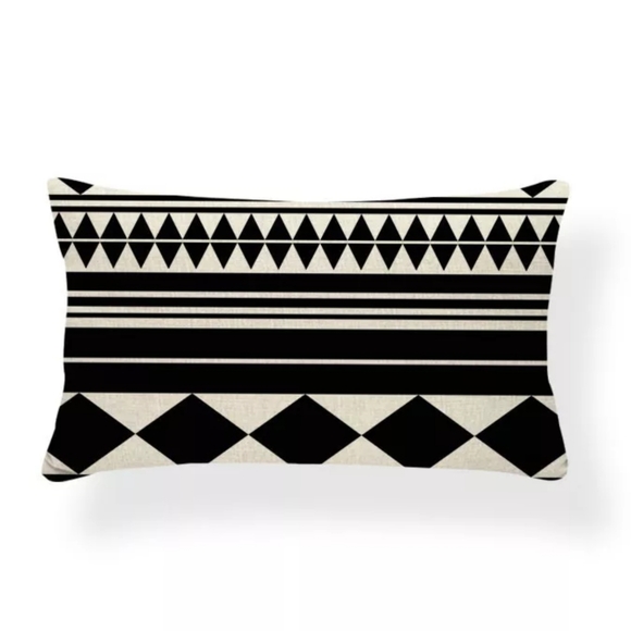 Other - 💙LAST 1💙Black & Beige Geometric Pillowcase (10)